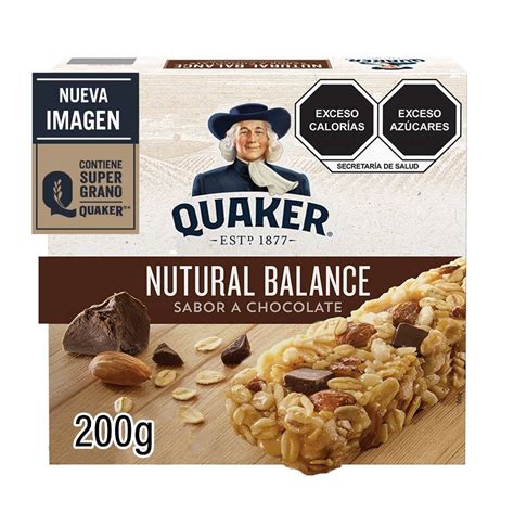 Barra De Avena Quaker Natural Balance Integral Sabor Chocolate 200 G