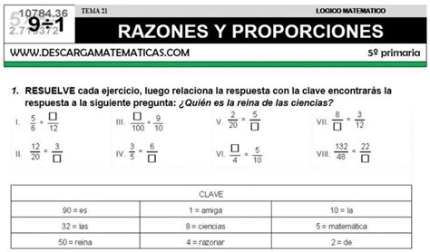 Matematicas Quinto De Primaria Descarga Matematicas Proporciones Matematicas Matematicas