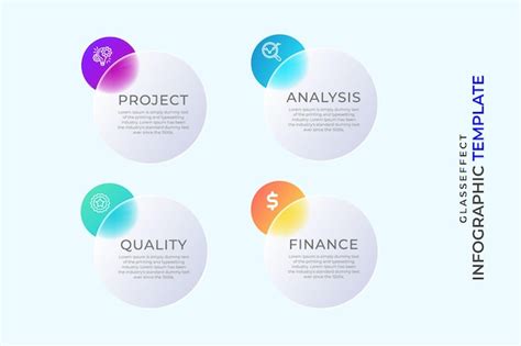 Premium Vector Four Step Modern Circular Infographic Template Design