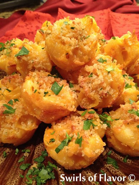 Baked Mac And Cheese Bites Swirls Of Flavor