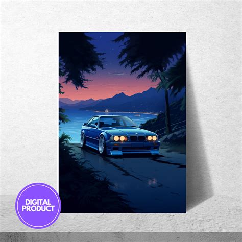 Digital Printable Bmw E Car Posters Etsy