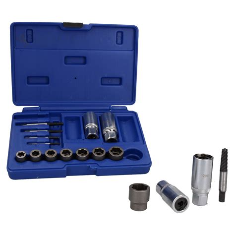 pc screw bolt stud nut extractor remover set  rusted rounded seiz