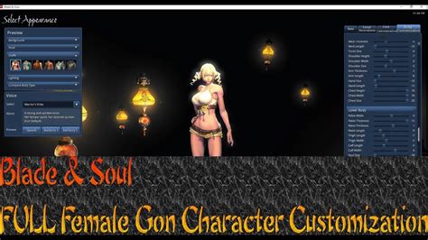 Bladeandsoul Na Alphabeta Full Female Gon Character Customization Youtube