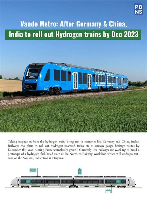 Indias 1st Hydrogen Train Will Come By Dec 2023 On Heritage Routes