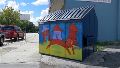 College Park Partnership Begins Dumpster Art - Bungalower