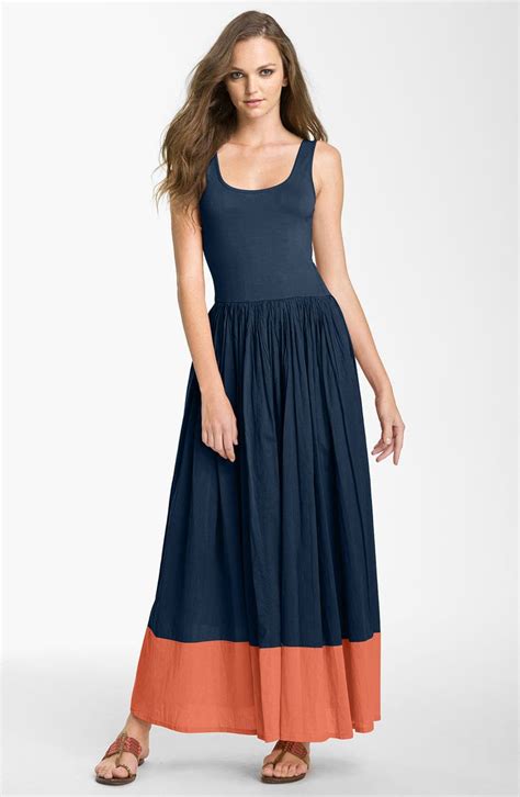 French Connection Colorblock Cotton Tank Maxi Dress Nordstrom