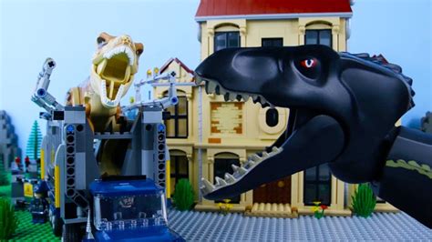 Lego Jurassic World Stop Motion Lego Jurassic World T Rex Vs