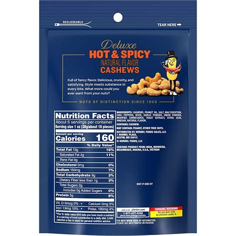 Planters Hot Spicy Cashews At Harold Herron Blog