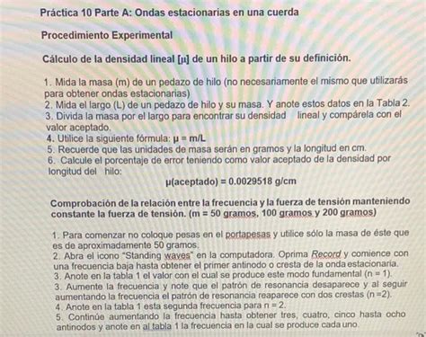 Tabla 2 Cälculo De La Densidad Lineal μ De Un Hilo