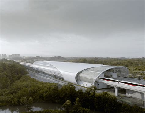 Metro Stations of the Chengdu Line 18 | Behance