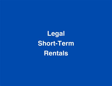 Tips for Hosting a Legal Short-term Rental - OSE