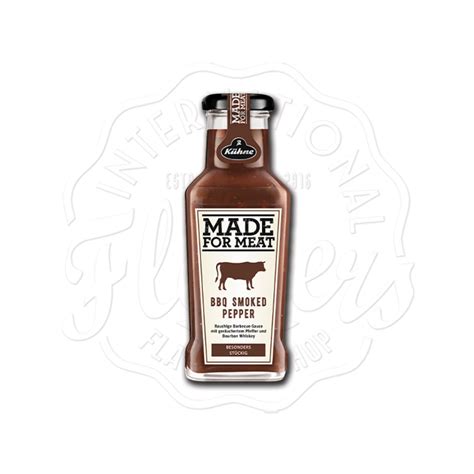 Kühne Made for Meat BBQ Smoked Pepper Sauce 235ml Flavers