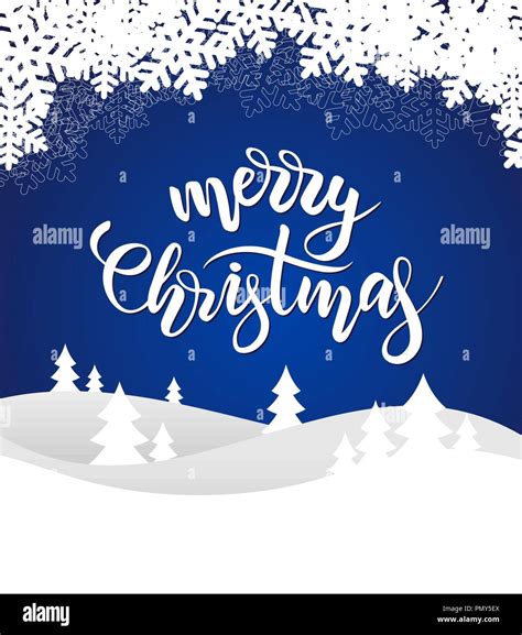 Blue Merry Christmas card Stock Vector Image & Art - Alamy