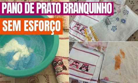 Dica de Mistura caseira para limpar pano de prato e deixá los brancos