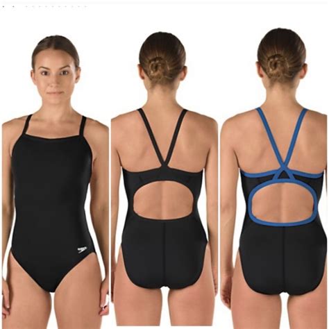 Speedo Endurance Flyback Black Purple One Piece Gem