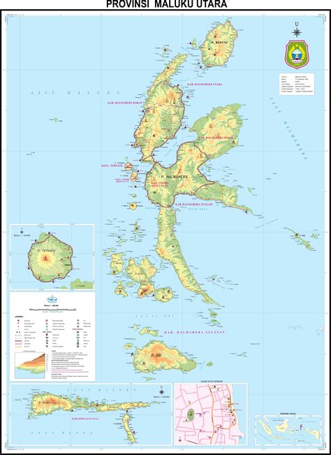 Peta Kota Peta Provinsi Maluku Utara