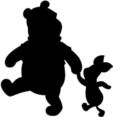 Pooh And Piglet FREE SVG And PGN File Disney Silhouette Art Disney