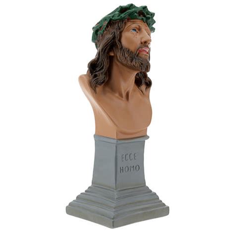 Ecce Homo Plaster Bust Cm Hand Painted Arte Barsanti Online Sales