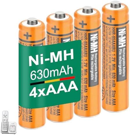 HHR 65AAABU NI MH AAA Rechargeable Battery For Panasonic 1 2V 630mah