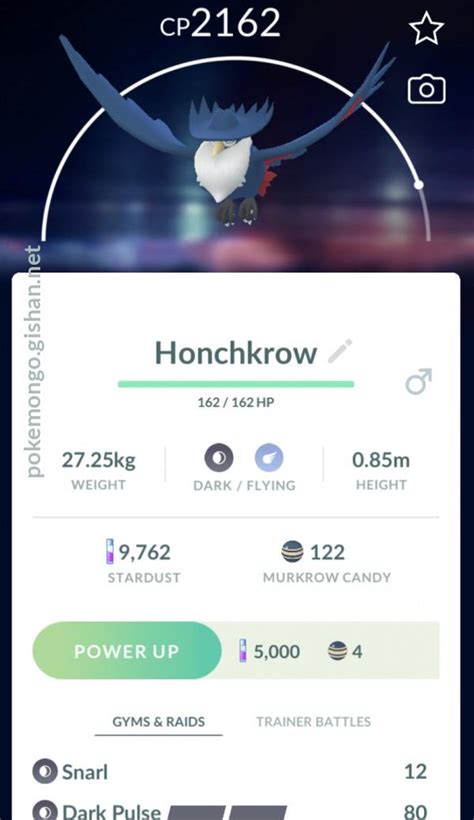 Honchkrow - Pokemon Go