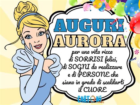 Auguri Aurora Buon Compleanno Cartoni Animati