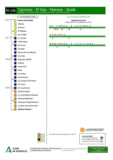 Horario de invierno en las líneas de autobuses metropolitanos