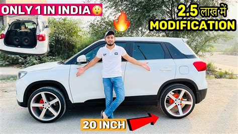 Loudest Maruti Brezza In India Inches Alloy Wheels Modified Maruti