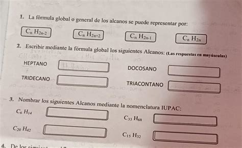 Necesito ayuda 2 Escribir mediante la fórmula global los siguientes