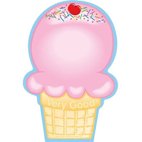 Creative Shapes Notepad Ice Cream Cone Large - Walmart.com