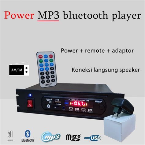 Jual Acb Mp Radio Bluetooth Player Usb Fm Box Mini Rakkitan Free