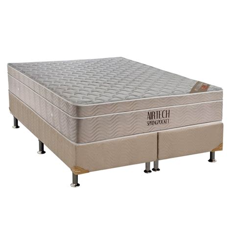 Base Cama Box Queen Colch O Ortobom Airtech Spring Pocket Queen