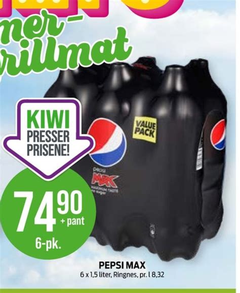 Pepsi Max Brus Tilbud Hos Kiwi