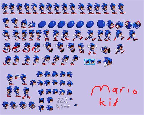 Sonic.exe sprite sheet by YTmariokid on DeviantArt