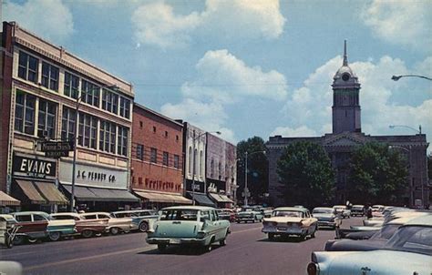 Main Street Columbia, TN Postcard