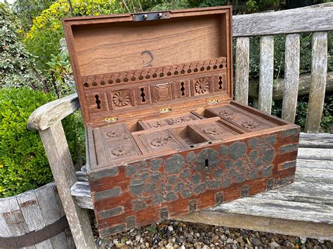 Carved Indian Spice Box - The Antiques Warehouse The Antiques Warehouse