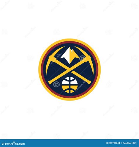 Denver Nuggets Logo Editorial Illustrative on White Background ...