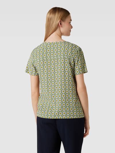 Montego Blouseshirt Van Pure Viscose Met V Hals In Grasgroen Online