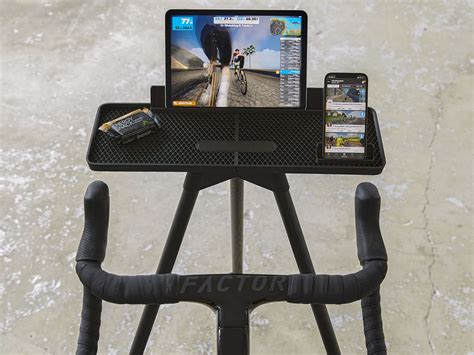 Tons IPad Race Bar Natural Oak Trainer Desk Wahoo Zwift