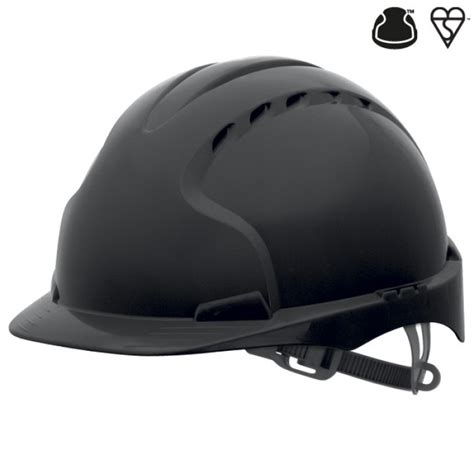 Shevo Jsp Evo Vented Safety Helmet Black