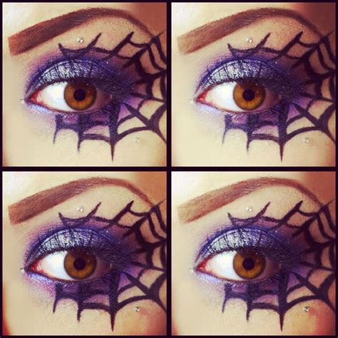 Spider web eye makeup | Cute eye makeup, Eye makeup, Spider web makeup