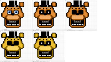 Freddy Fazbear Pixel Art Showcase R Fivenightsatfreddys