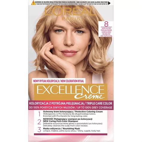 Loreal Excellence Creme Krem Koloryzuj Cy Farba Do W Os W Jasny Blond