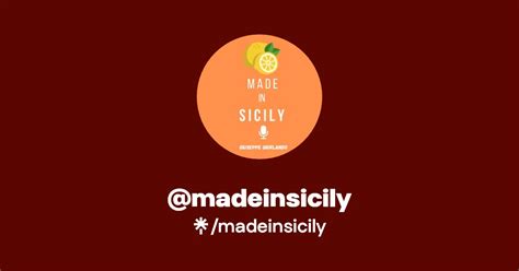 Madeinsicily S Link In Bio Instagram And Socials Linktree