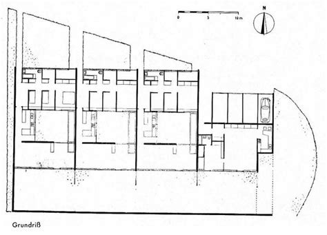 Planta Tipo Casas Patio En El Barrio De Hansaviertel Por Arne Jacobsen