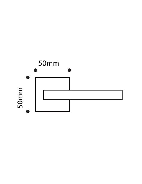 Juego Manilla Roseta Cuadrada 50x50mm DIVALFER Minerva