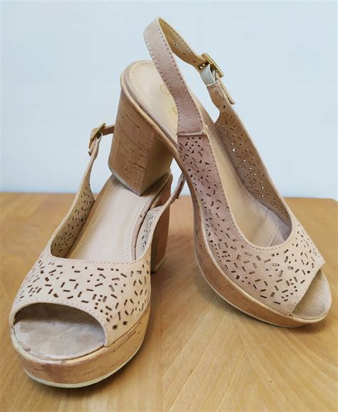 CCC SANDAŁY NUDE NA PLATFORMIE OBCAS SŁUPEK oficjalne archiwum Allegro