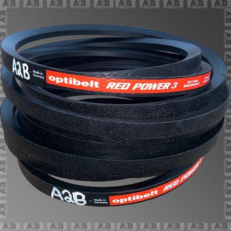 optibelt red power drive belts ab crushing  screening