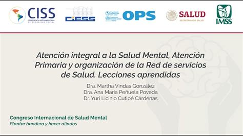 Atención integral a la Salud Mental Atención primaria y la Red de