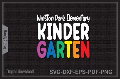 Winston Park Elementary Kindergarten Svg Graphic By Handyartsvg