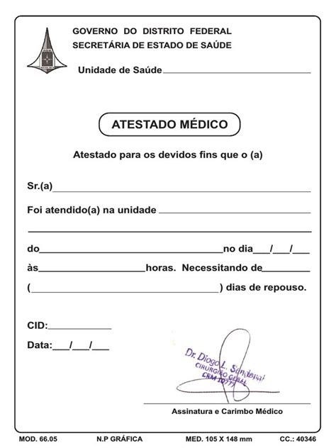 Atestado Médico2 PDF em 2024 Atestado medico Carimbo medico Medico